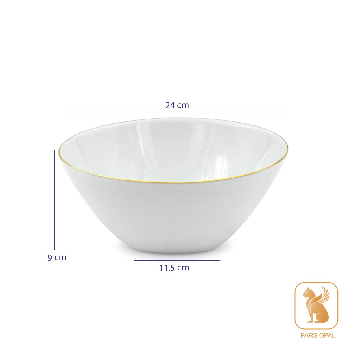 سرویس گرد لب طلا پارس اپال 6 نفره 28 پارچه