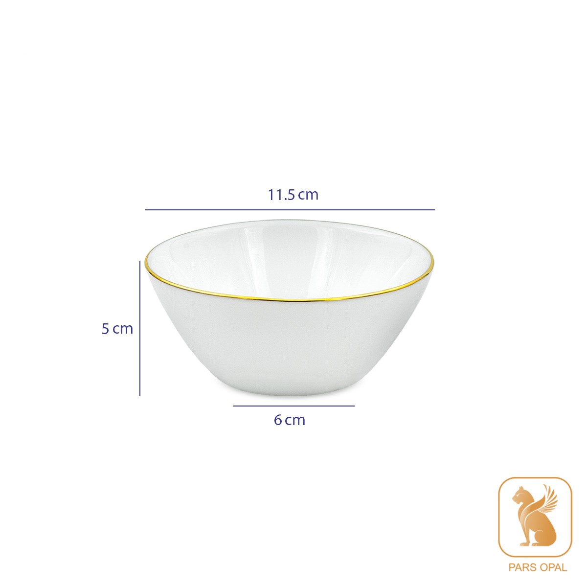 سرویس گرد لب طلا پارس اپال 6 نفره 28 پارچه